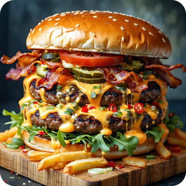AI generated burger image