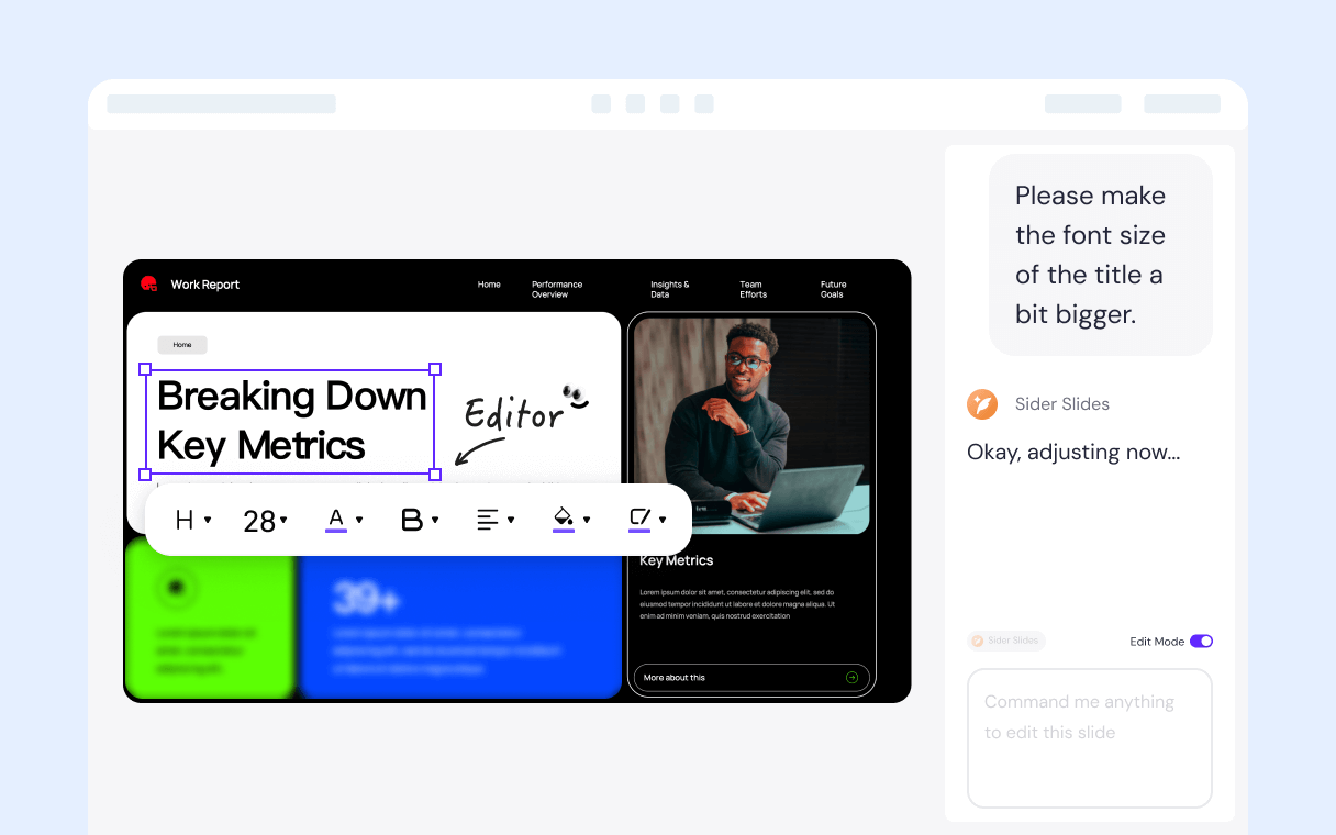 Effortless Editing—AI Chat or Direct Control