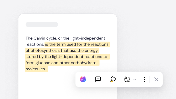 Sider highlight-and-explain style interaction on a webpage