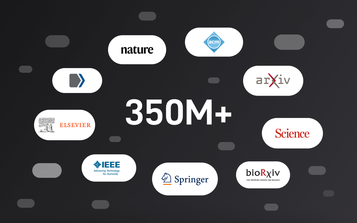Explore 350M+ Papers from Public Scholarly Databases